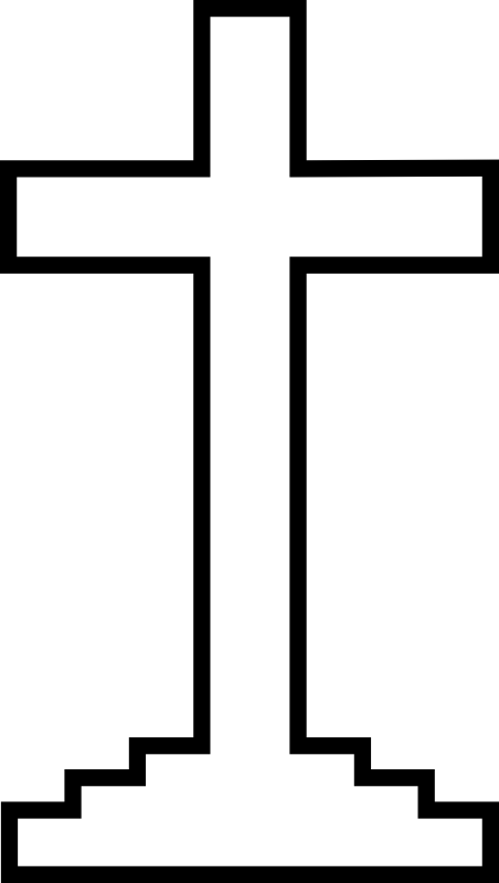 Chrismons And Chrismon Patterns To Download Christmas - Christian Cross With Steps (452x800), Png Download