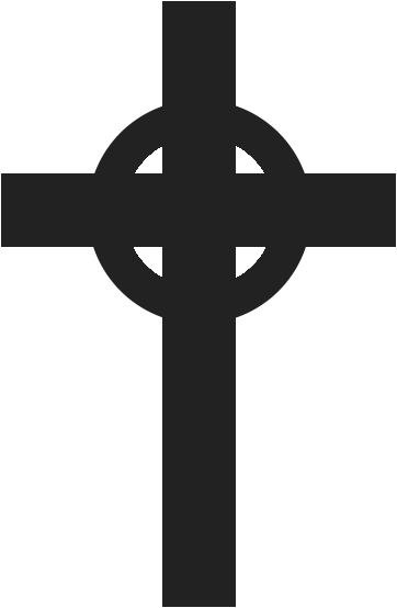 Celtic Cross - Celtic Cross Silhouette (362x554), Png Download