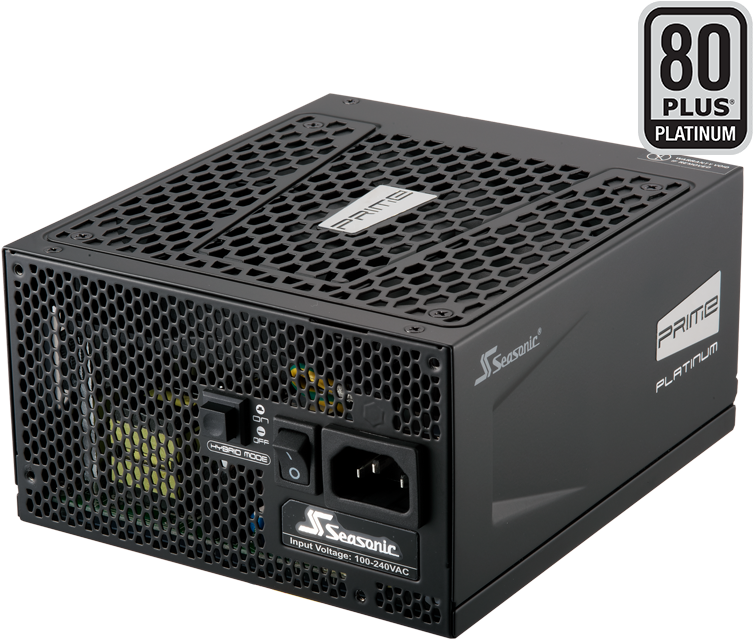 Prime Platinum Ac Side 80plus - Seasonic Prime Ultra 1000w Platinum (800x800), Png Download