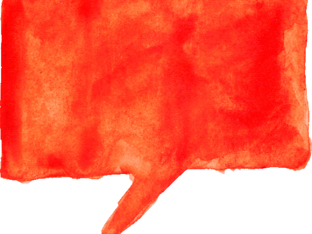 Speech Bubble - Watercolor Paint (640x480), Png Download