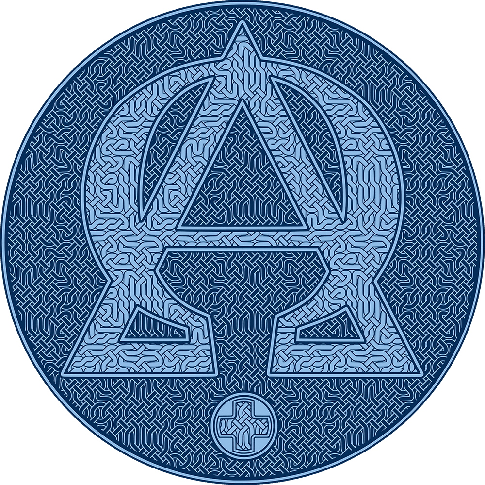 Alpha And Omega Blue Version - Emblem (1000x999), Png Download