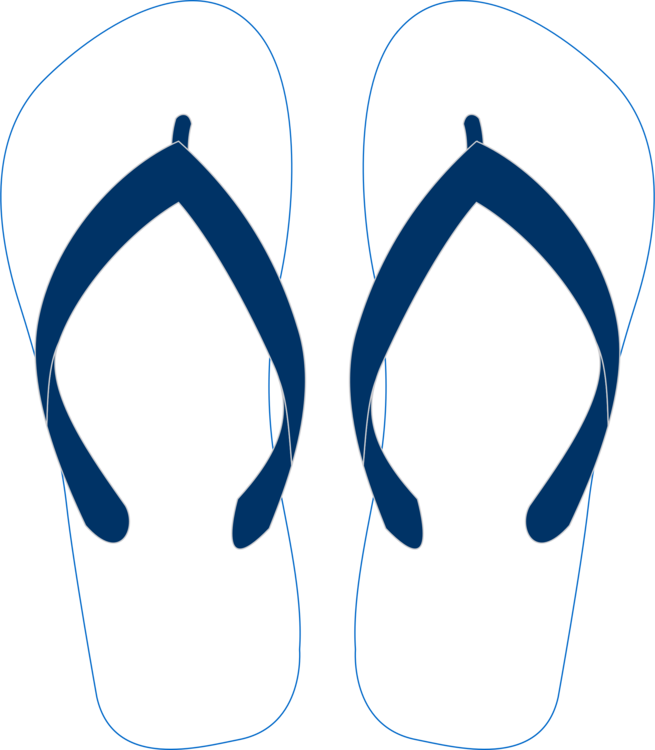 Computer Icons Shoe Flip-flops Download Sandal - Flip-flops (655x750), Png Download