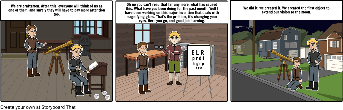 Telescope - Cartoon (1164x385), Png Download