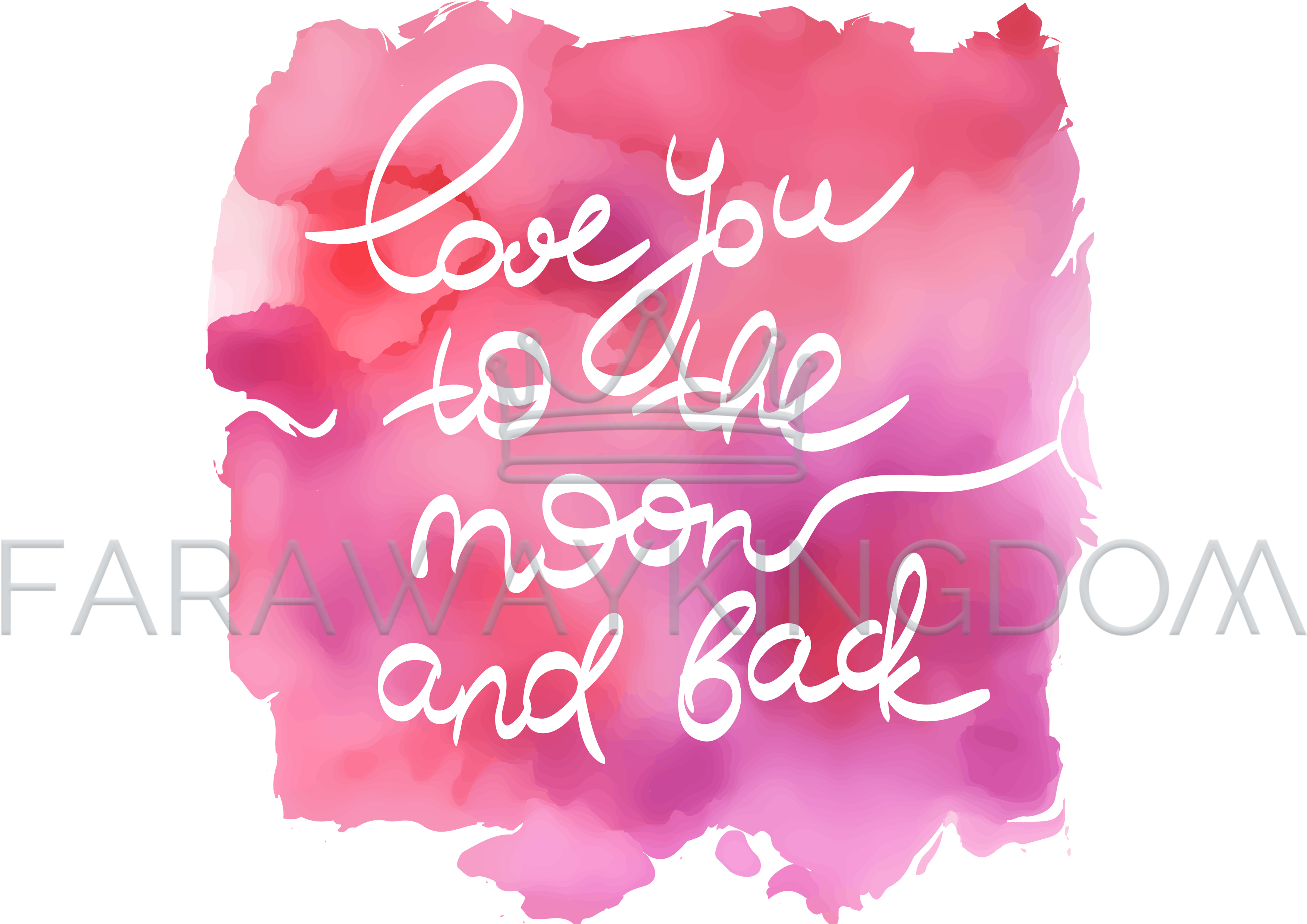 Lettering On Pink Watercolor Vector Illustration Set - Calligraphy (3508x2480), Png Download