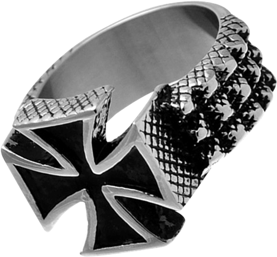 Iron Cross Tire Tread Ring (555x555), Png Download