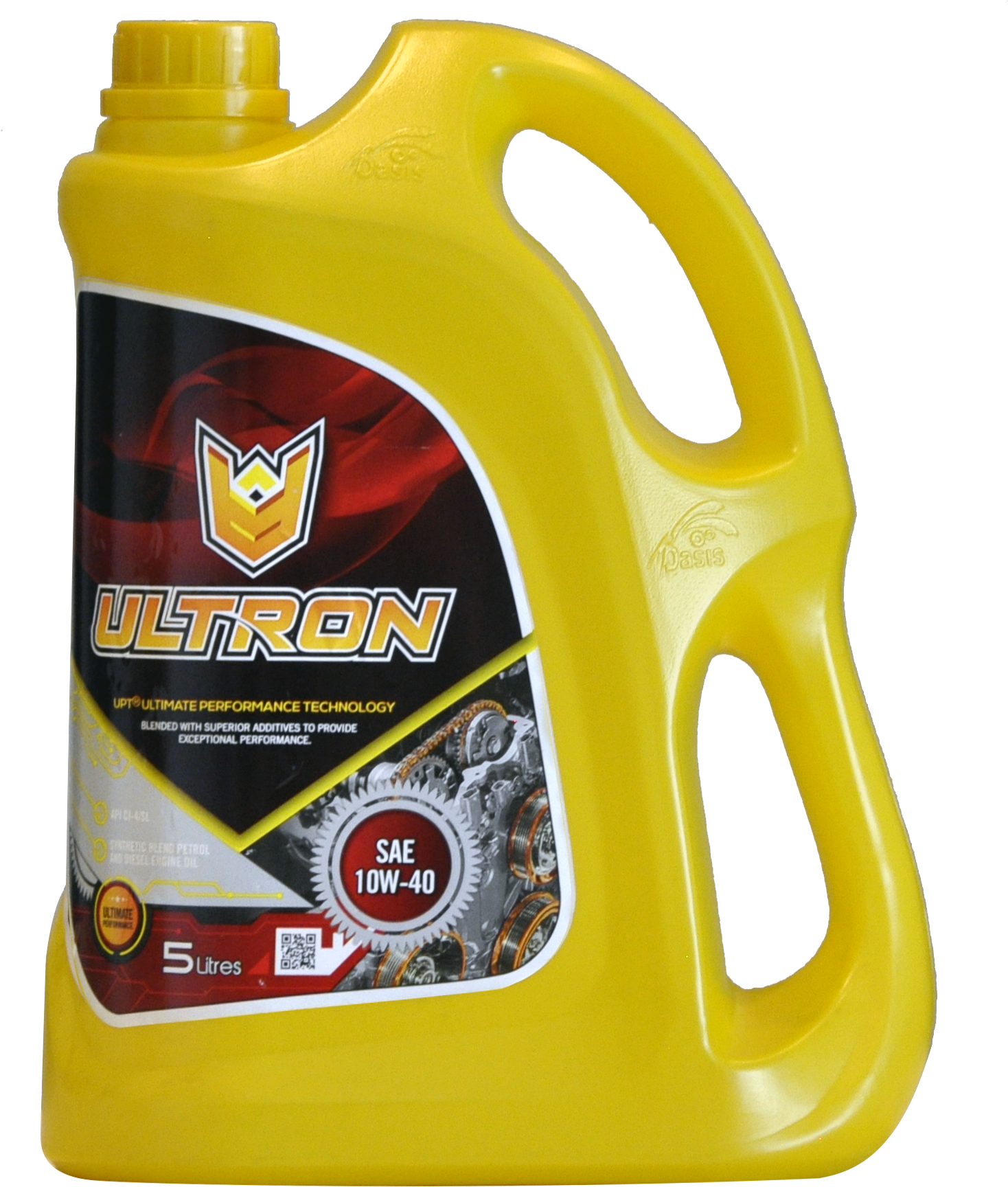 Ultron Semi Synthetic 10w 40 Sl/ci4 5lt - Plastic (2135x2136), Png Download