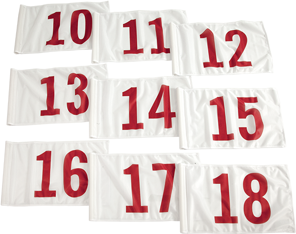 Custom Golf Flags Available In Two Different Sizes - Number (600x600), Png Download