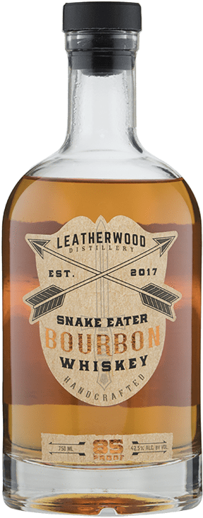 Leatherwood Distillery Snake Eater Bourbon Whiskey - Bottle (800x800), Png Download