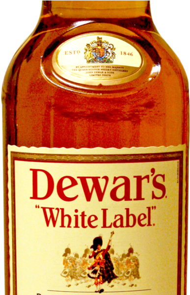 Whiskey Bottle Png Transparent Image - Dewar's White Label (800x600), Png Download
