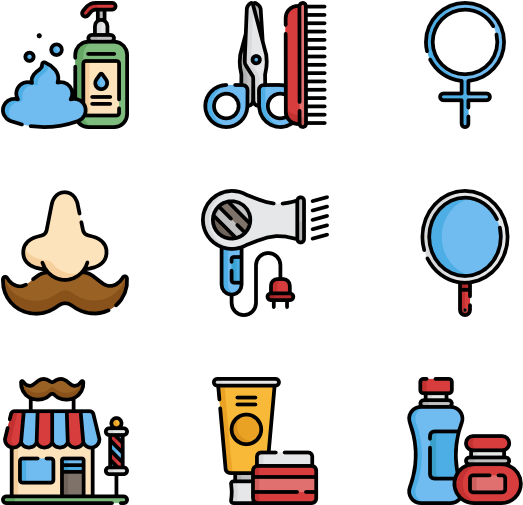 Barber Shop - Vector Laundry Icon Png (600x564), Png Download