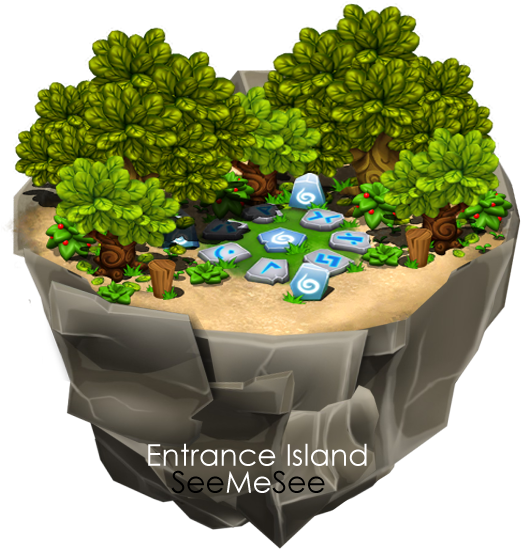 Brillina/yee Mee Island - Dragonvale Lost Island Of Olympus (627x764), Png Download