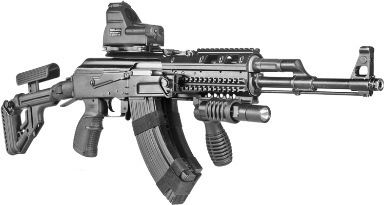 1457 Milled Ak 47 Uas 3d Png Wed - Ak 47 Fab Defense (765x450), Png Download