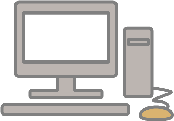 Pc - Pc - Icon - Free Material - Flat Panel Display (640x640), Png Download