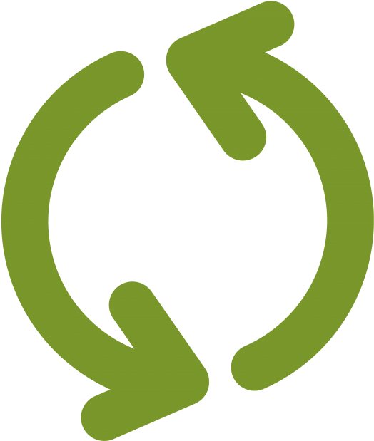 Green Recycle Arrow Png Transparent Icon - ایکن فلش (866x650), Png Download