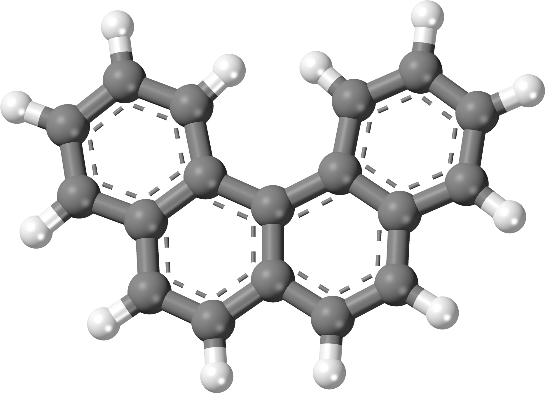 Benzo Phenanthrene 3d Balls - Aromatic Hydrocarbons 3d (2000x1479), Png Download