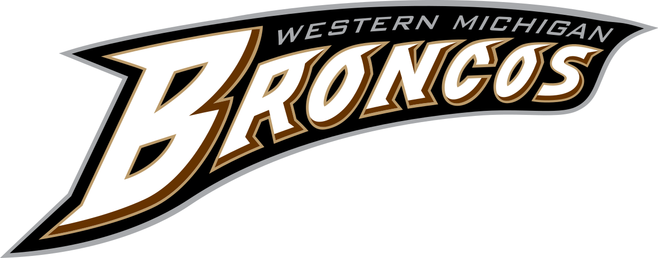Western Michigan Broncos Text Logo - Western Michigan Broncos Logo (1280x503), Png Download