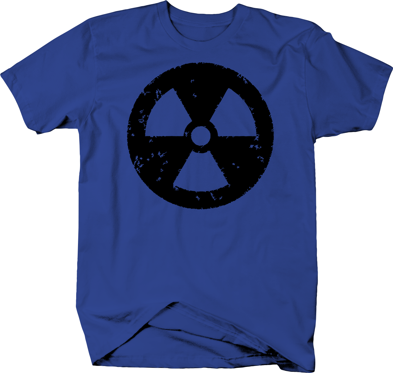 Distressed Biohazard Nuclear Symbol Color T Shirt - Shirt (1295x1229), Png Download