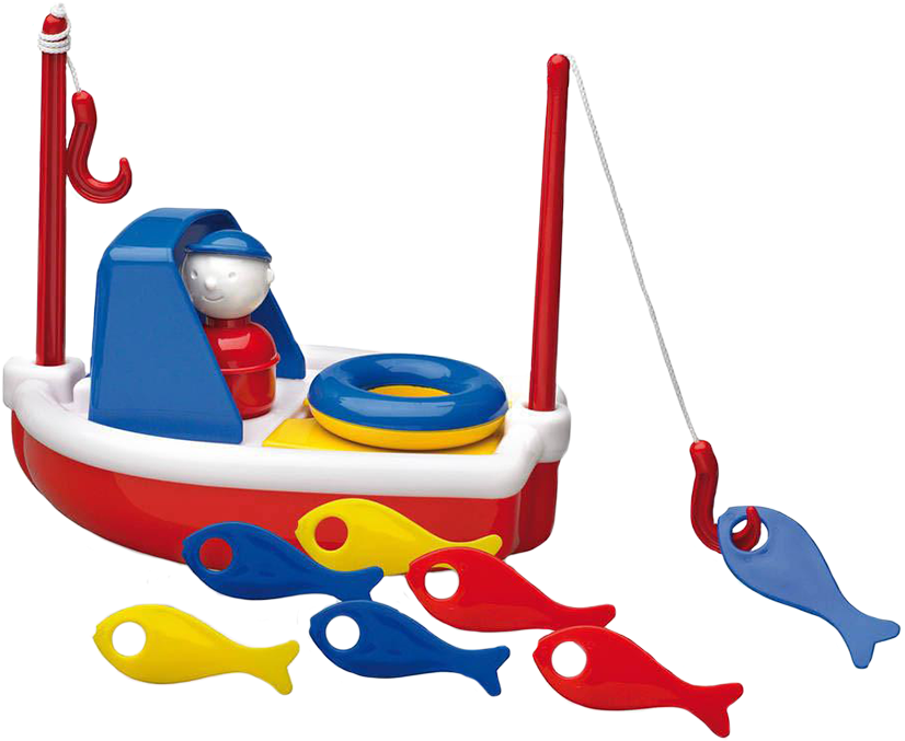 Fishing Boat - Bath Toy Fishing Boat (1000x1000), Png Download