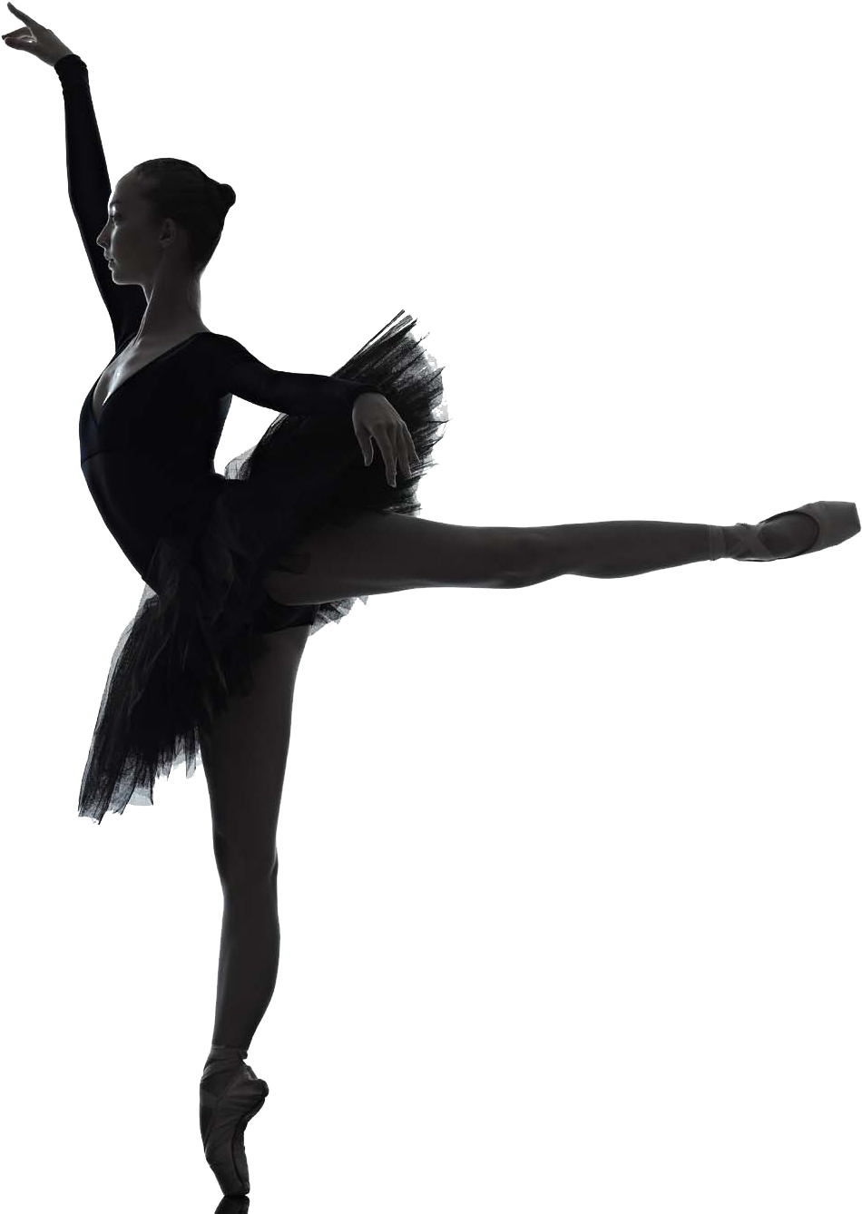 Ballet Dancer Silhouette (1100x1469), Png Download