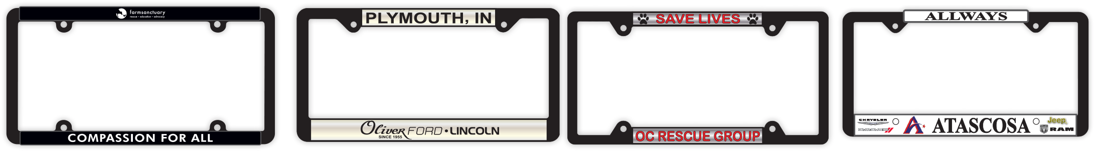 Full Color Signature Laminate Standard License Plate - Paper Product (2214x780), Png Download