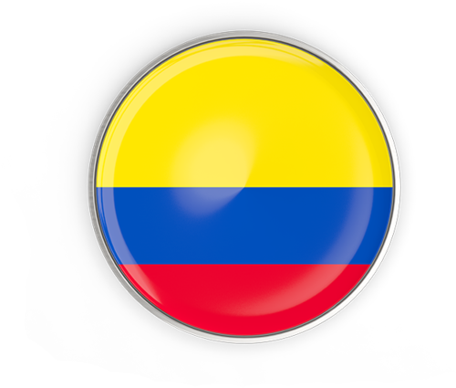 Illustration Of Flag Of Colombia - Colombian Flag In Circle Png (640x480), Png Download