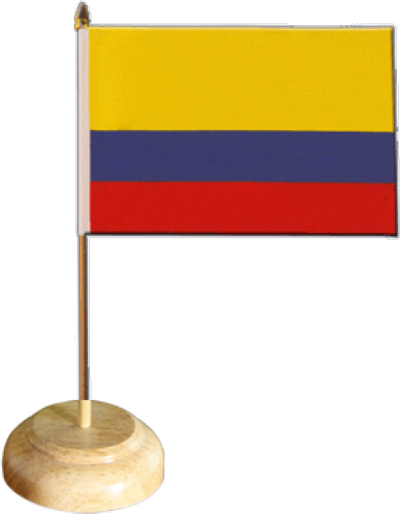 Colombia Table Flag - Flag (1500x1175), Png Download