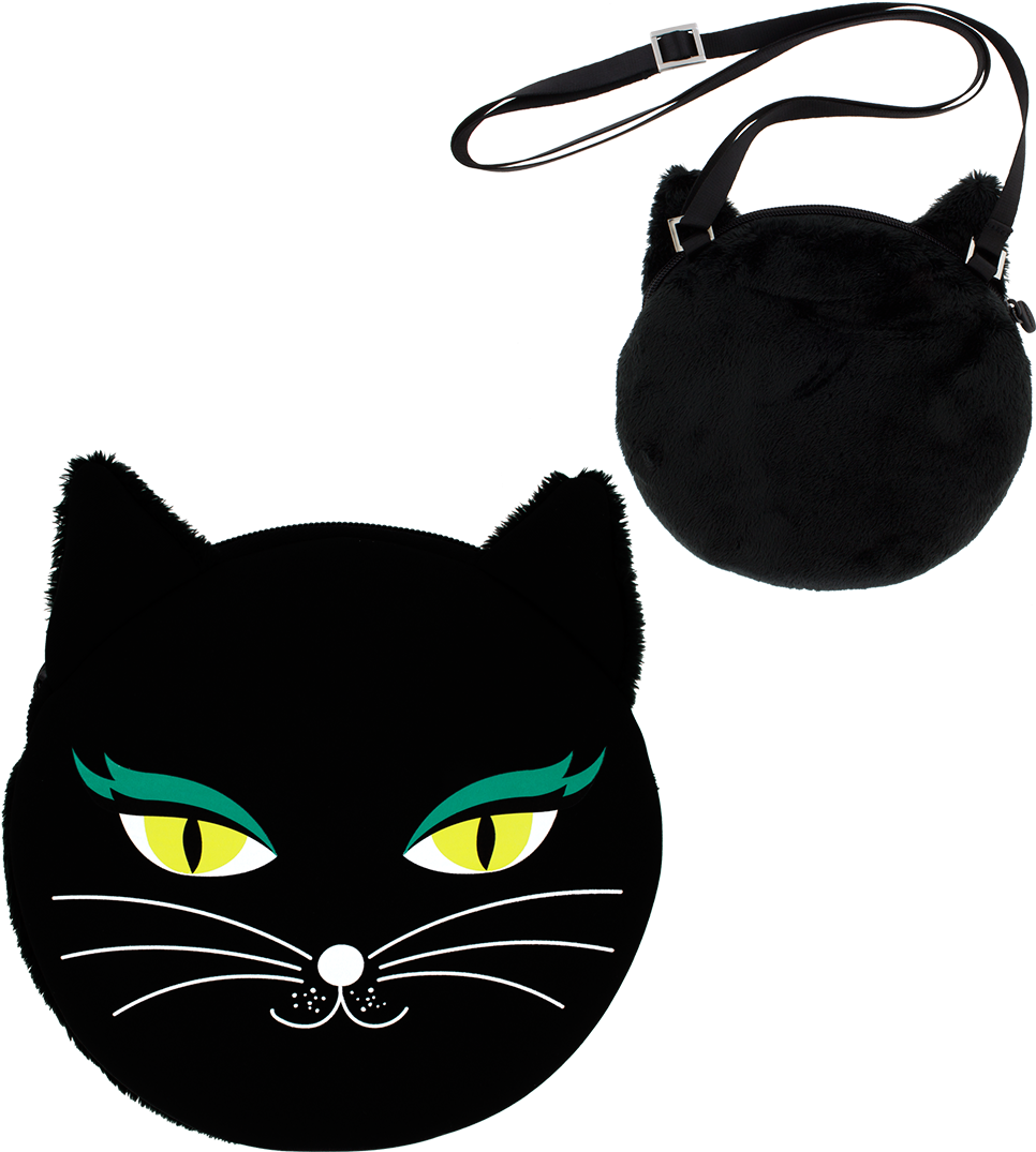 Cat My Bag - Black Cat (1020x1120), Png Download