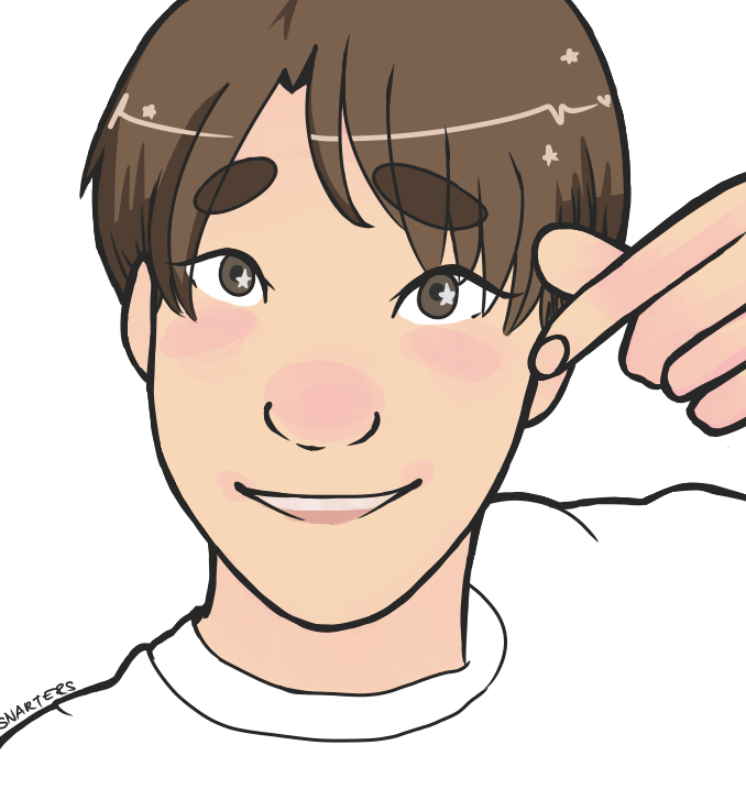 I Doodled A Jhope,, Rlly Feelin It - Cartoon (678x717), Png Download