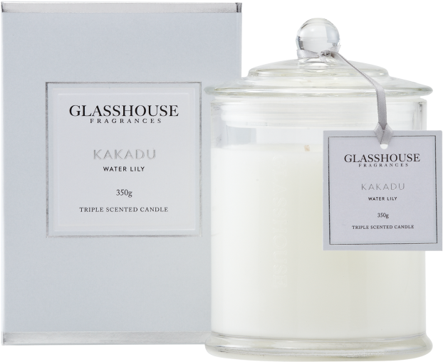 Download Kakadu Water Lily 350g Triple Scented Candle By Glasshouse