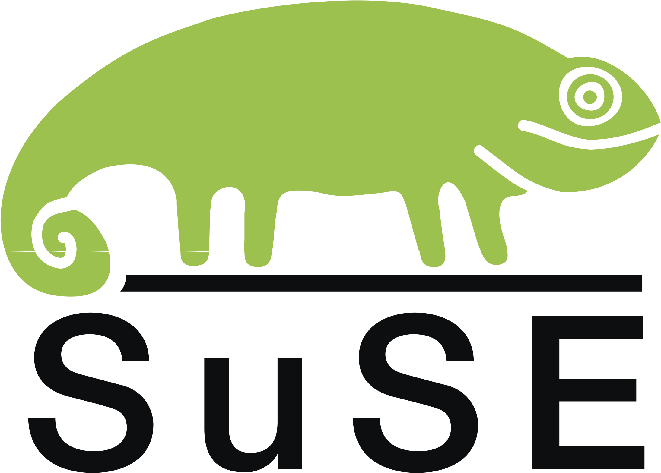 Clip Black And White Download Suse Png Transparent - Suse Linux (2400x2400), Png Download