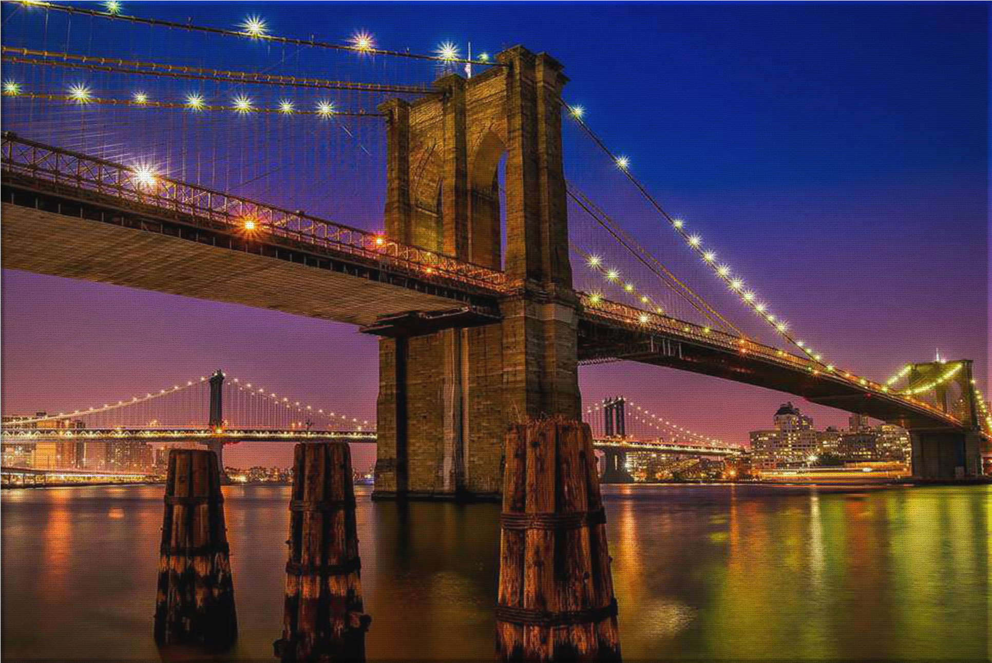 "brooklyn Bridge" Canvas - Brooklyn Bridge (2000x2000), Png Download