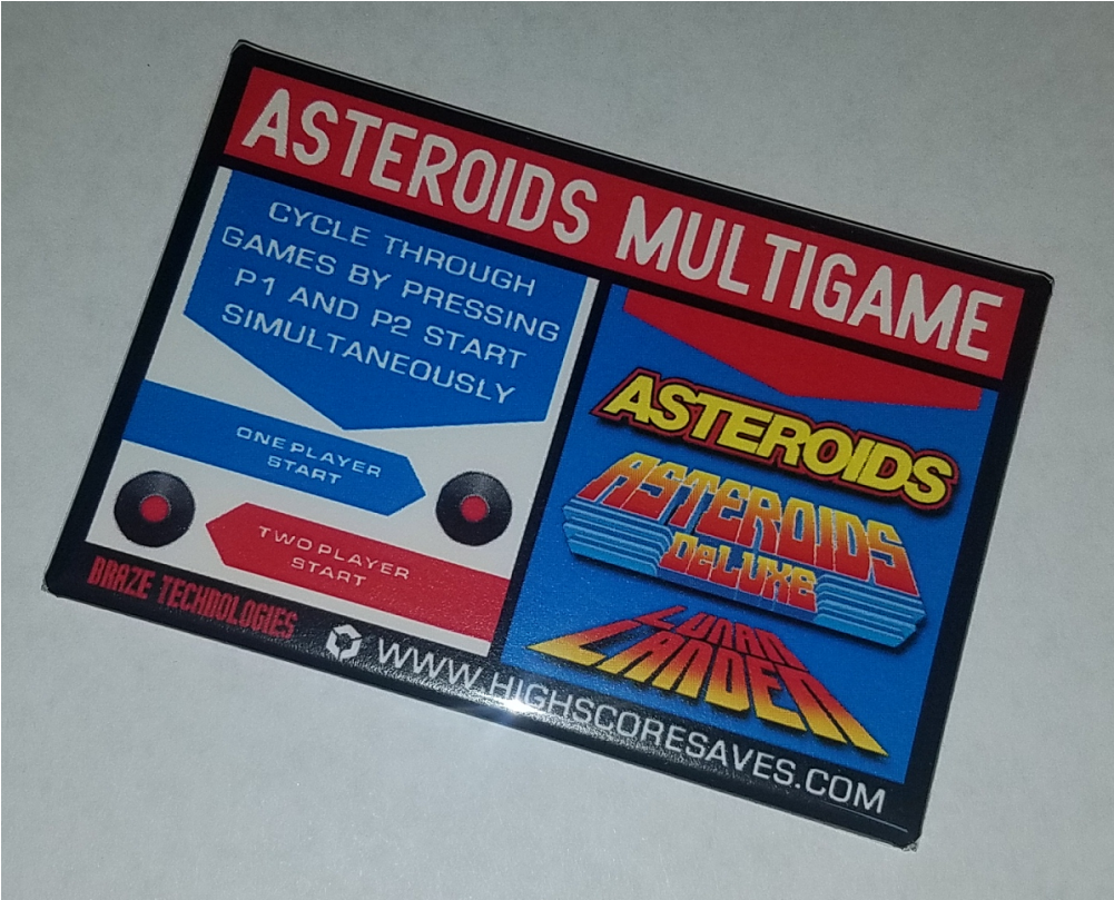 Asteroids Multigame Instruction Magnet Highscoresaves - Missile (1000x1000), Png Download