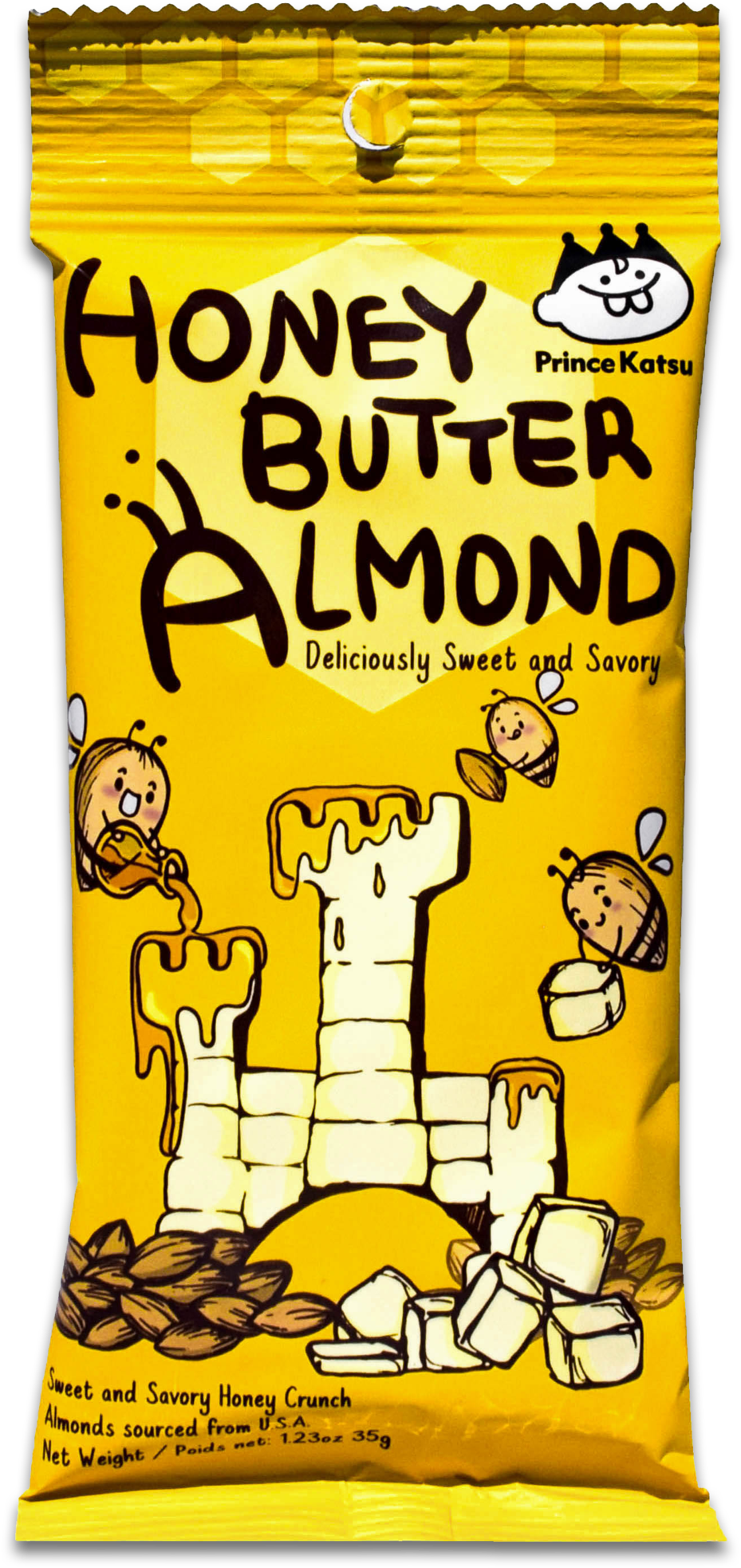 Prince Katsu Almonds - Honey Butter Almond (2048x2048), Png Download