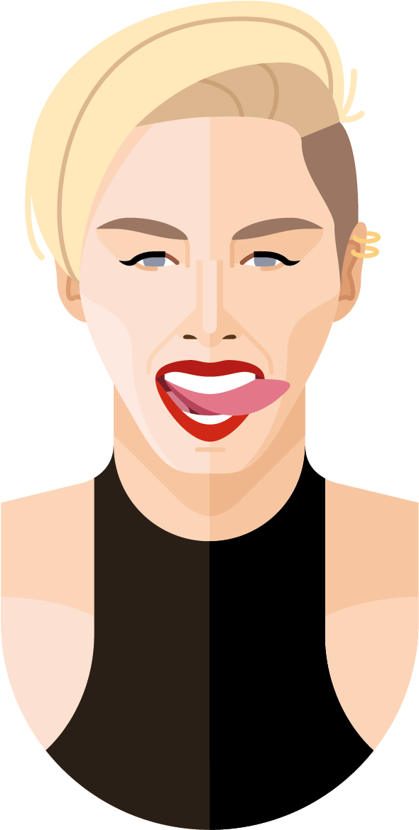 Miley Cyrus Poster - Illustration (1191x1684), Png Download