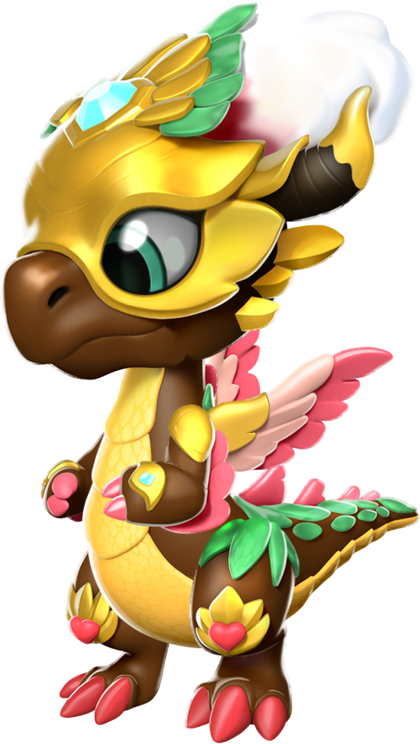 Carnival Dragon Baby - Cartoon (607x1073), Png Download