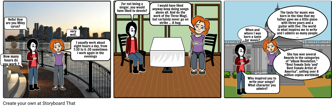 Interview A Miley Cyrus - Cartoon (1164x385), Png Download
