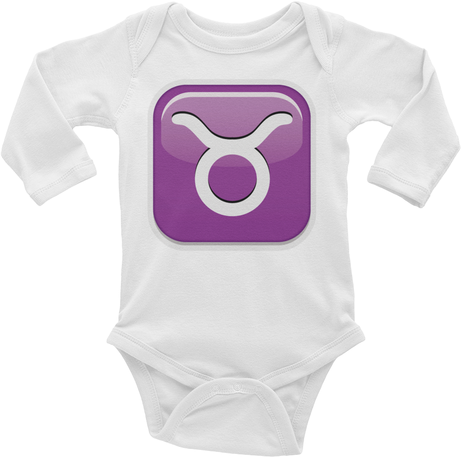 Emoji Baby Long Sleeve One Piece - Horn (1000x1000), Png Download