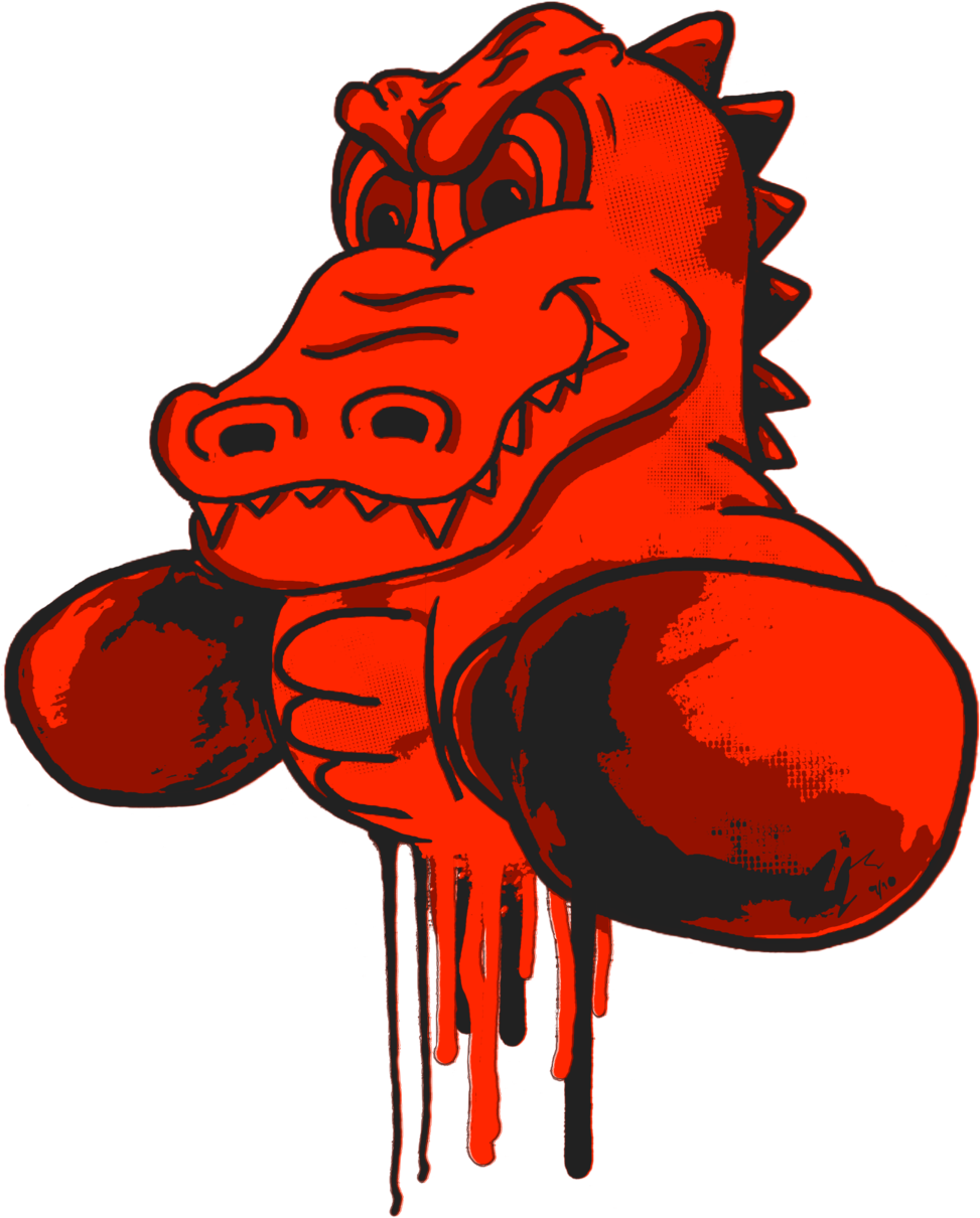 Red Gator (1000x1239), Png Download