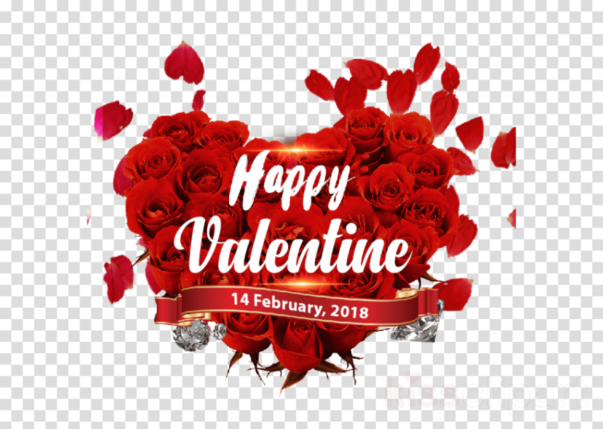 Free Png Download Happy February 14 Feb Valentine Day - Happy Valentine Day Png (850x605), Png Download