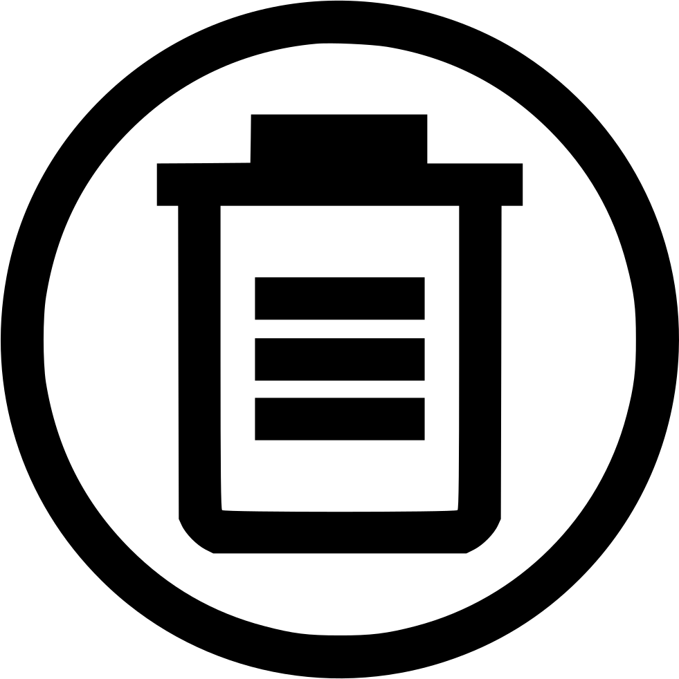 Trash Can Bin Delete Comments (981x982), Png Download