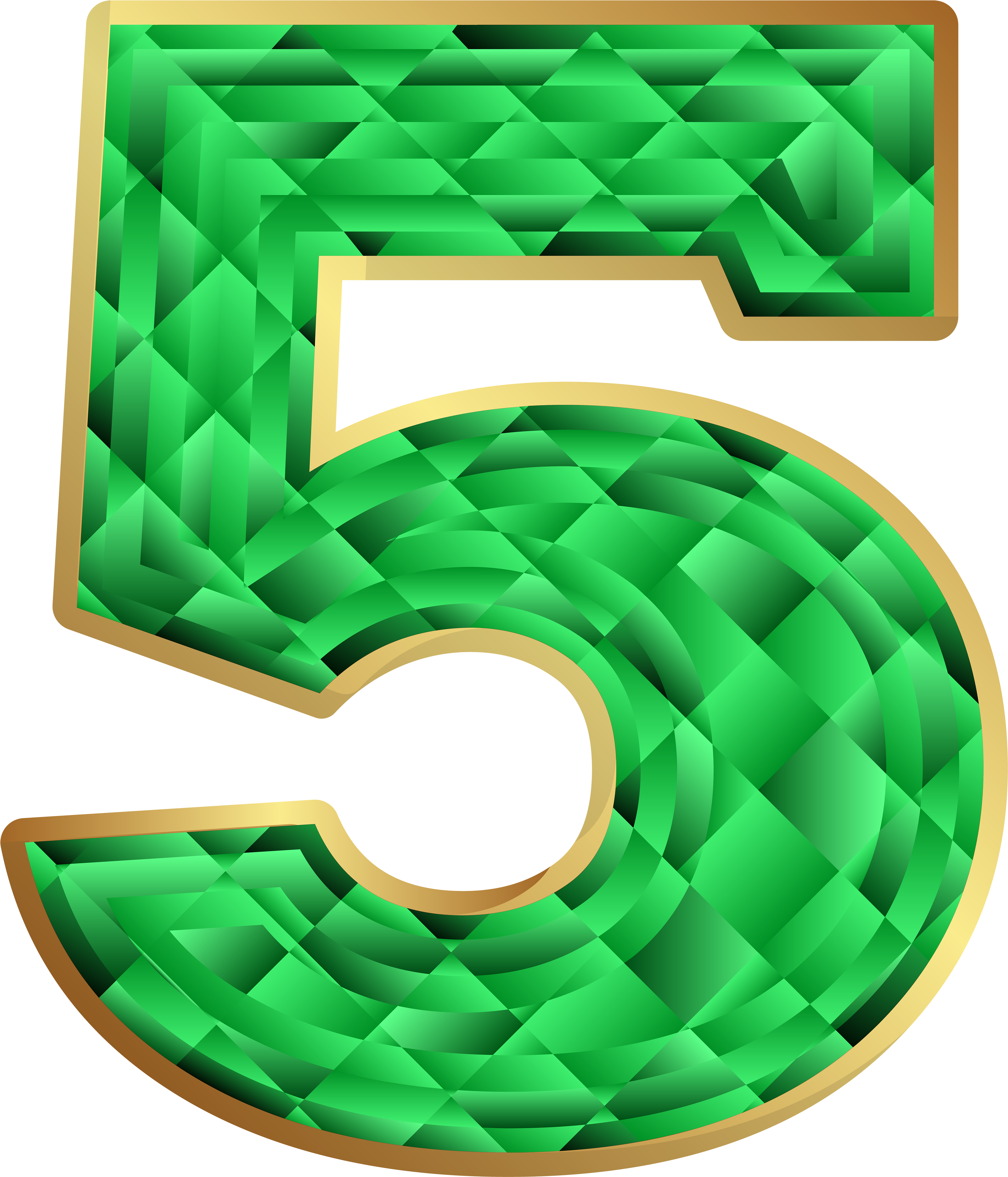 Emerald Number Five Png Clip Art Image - Soccer-specific Stadium (4260x5000), Png Download