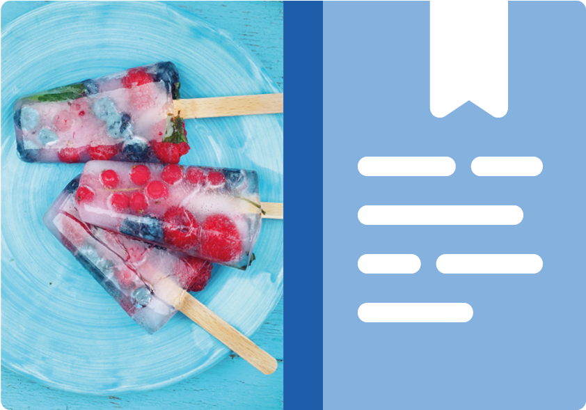 Berry And Mint Popsicles (1200x900), Png Download