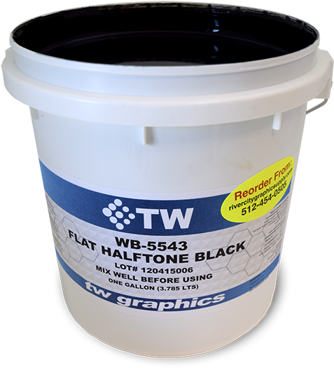 Tw 5543 Flat Halftone Black Water Based Poster Ink - Plastic (600x600), Png Download