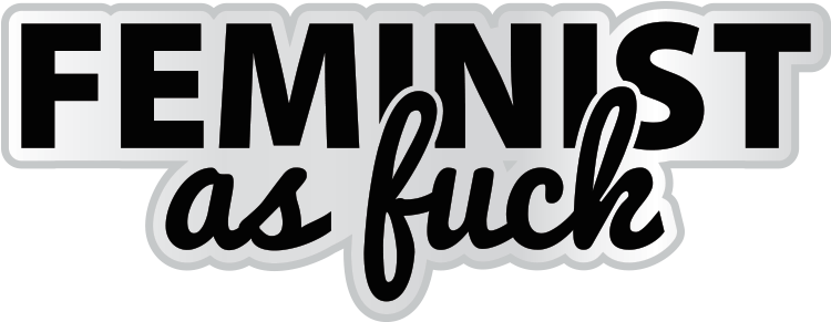 Feminist As Fuck Pin - Calligraphy (800x800), Png Download