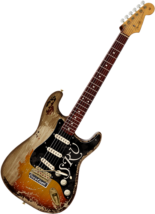 Click And Drag To Re-position The Image, If Desired - Stevie Ray Vaughan Guitar (515x700), Png Download