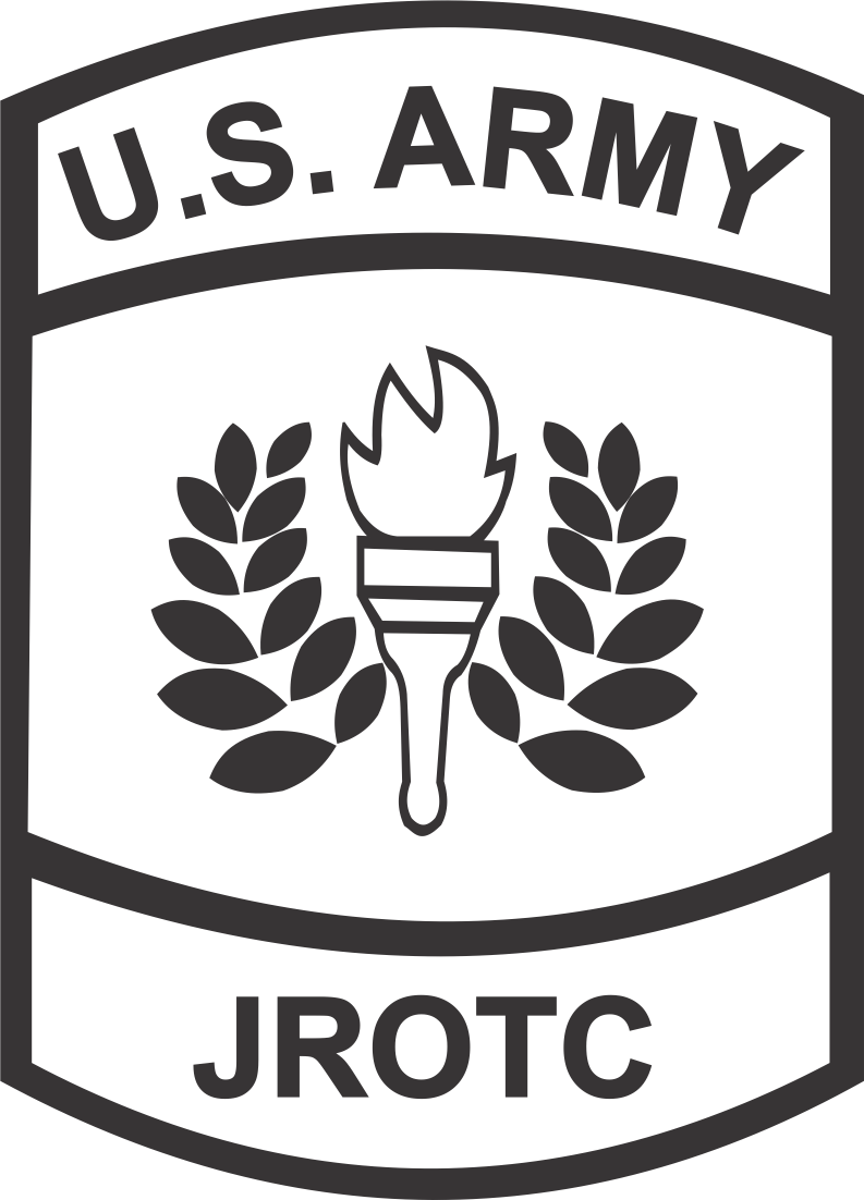 Us Army Jrotc - Us Army Jrotc Black And White (793x1102), Png Download