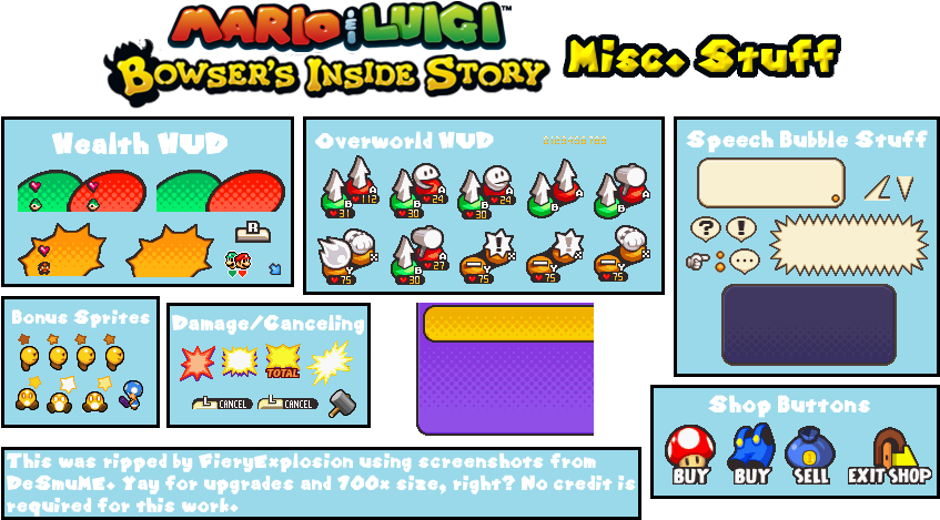 Sprite Work - Mario And Luigi Bowser's Inside (866x490), Png Download