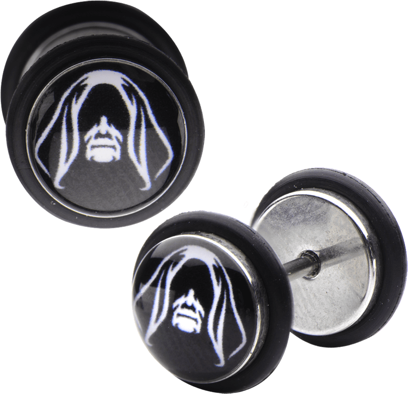 Star Wars Emperor Palpatine Screw Back Earrings (850x850), Png Download