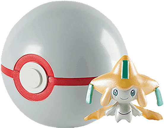 Jirachi & Premier Ball Clip N Carry Mythical Poke Ball - Pokemon 20th Anniversary Limited Edition 2 Jirachi (600x600), Png Download