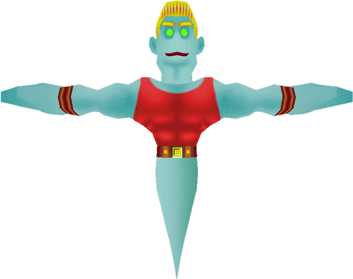 Gamecube - Luigi's Mansion - Biff Atlas - The Models - Cartoon (750x650), Png Download